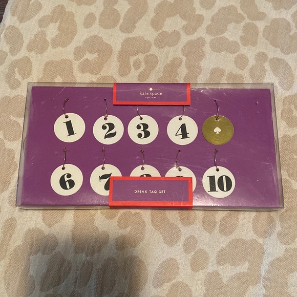 Set of 10 Kate Spade drink tags - Picture 1 of 3